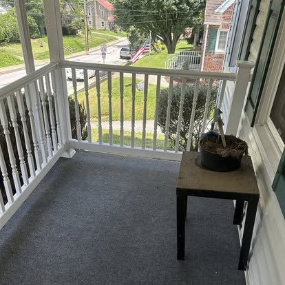 Porch after cleaning